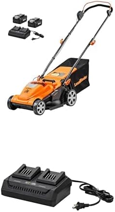 Bundle of CLMF4815E 48V MAX* 15-inch Brushless Cordless Mower with 2X24V MAX* 4.0Ah Battery and a Dual Charger +Dual Channel Battery Charger 24LFC15-ETL Suit for LawnMaster 24V / 48V Cordless Machine