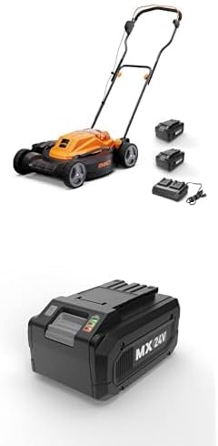 LawnMaster Bundle of LawnMaster CLMF4819X 48V MAX* 19-inch Brushless Cordless Mower with 2X24V MAX* 4.0Ah Battery and a Dual Charger 6 Cutting Position + 24LB4005-CN 24V 4.0Ah Battery Suit 24V / 48V