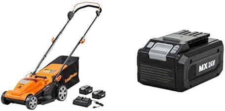 LawnMaster CLMF4815E 48V MAX* 15-inch Brushless Cordless Mower with 2X24V MAX* 4.0Ah Battery and a Dual Charger