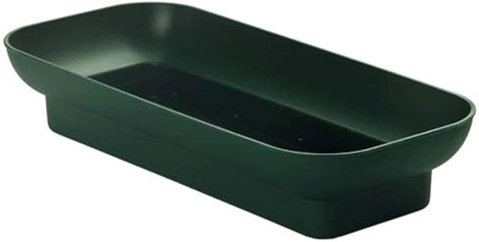 Floral Supply Online - Green Double Design Bowls for Flower Arrangements, Centerpieces, and Holiday Decorating. (10" Green, 12 Bowls)