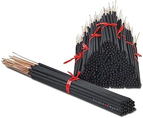 Aroma Depot Tangerine 19'' Incense Sticks Jumbo. Approx 27 to 30 Sticks Per Bundle. 19 Inch Extra Large, Each Natural Stick Burns for 3 to 4 Hours. Most Exotic Long-Lasting Fragrance.