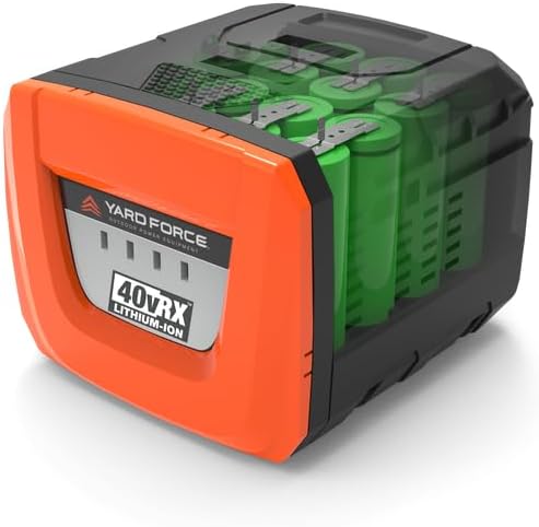 Yard Force Electric YF40VRX21-SP 21" Cordless Lawn Mower – 40V Lithium-Ion Battery, 3-in-1 Self-Propelled, Adjustable Cutting Heights, Brushless Motor. 2X Batteries Included.
