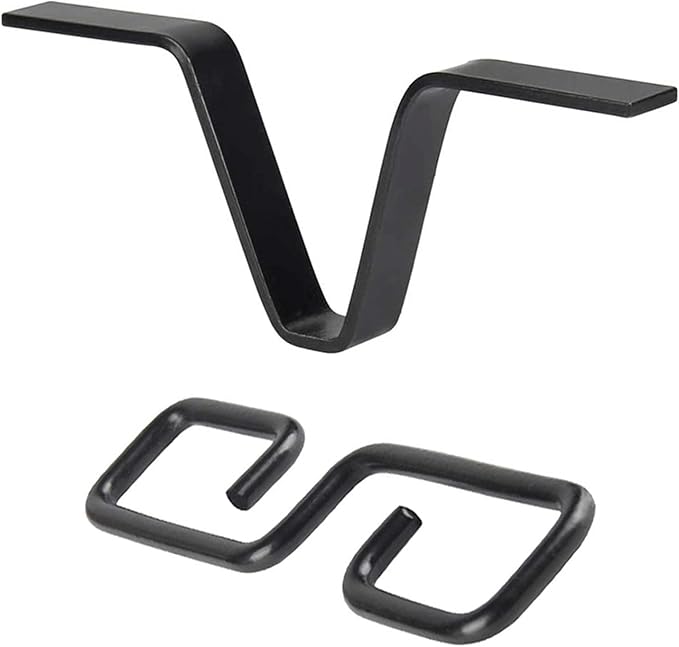 Rain Chain Gutters Adapter Clip for Outside V Style Copper Hook Hanger Iron Connector for Rain Chimes Downspout Outside Hardware Rain Catcher System Installation Accessories for Garden & Yard Summer.