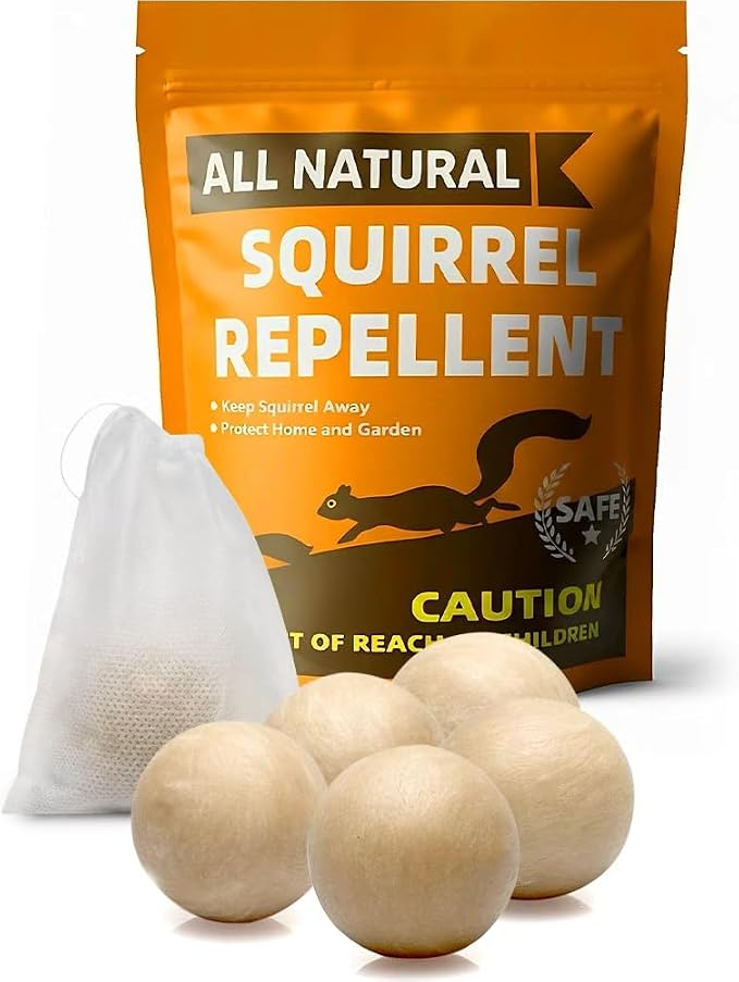 AJOQFKTD Squirrel Repellent Outdoor, Rodent Repellent, Mouse RepellentMosquito Repellent Outdoor Patio, Mosquito Away Deterrent for Backyard, Camping, Travel, Outdoor 5-Packs