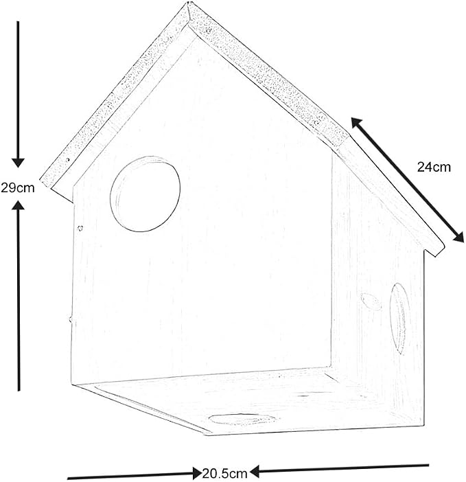 Esschert Design USA WA10 Wooden Squirrel House