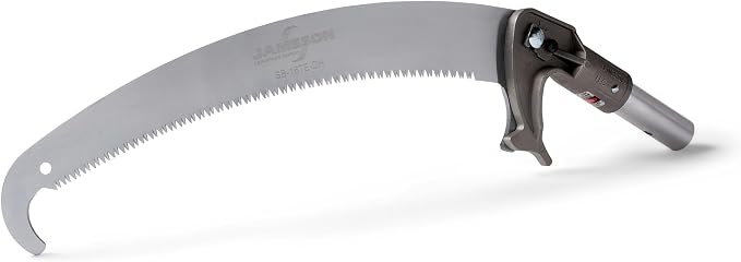 Jameson PS-3FPK-16DH Double-Hook Pole Saw Head Kit, 16 in – Tri-Cut Blade with Upper and Lower Hooks for Arborists, Rust-Resistant Lightweight Aluminum