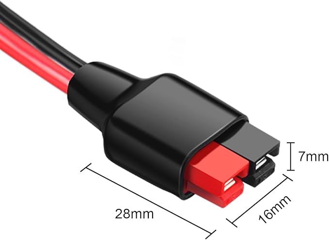 10AWG Anderson Y Splitter Cable Solar Panel Connector Branch Parallel Adapter Cable for Portable Solar Generator Power Station Compatible with GZ Jackery High Power Pole Port Connector