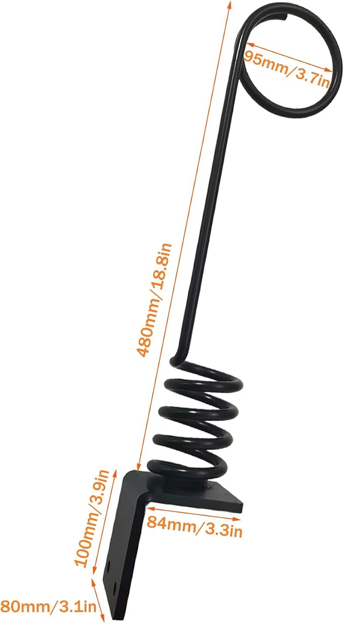 Bolt on Hose Hanger Hydraulic Hose Hanger for Tractor 1 Pack - Black