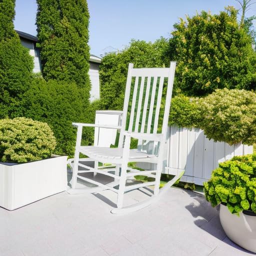 Shine Company Vermont Porch Rocker – White