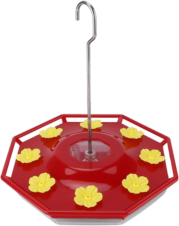 Hummingbird Feeder Replacement Parts - 16 PCS Yellow Flowers, Bee Guards for Perky Pet Glass Plastic Base