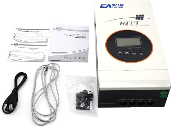 POWLAND 80A MPPT Solar Charge Controller 12V/24V/36V/48V Auto,Max Input 145V Solar Charger,LCD Display Intelligent Regulator for AGM, Gel, Lithium ect