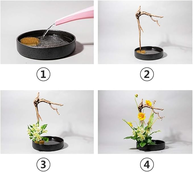 2inch Flower Frogs Set, Stainless Floral Frogs Ikebana Kenzan, Round Flower Arrangement Tool Floral Holder Pin Frogs for Ikebana Flower Vase Home DIY Craft (8Pcs 2inch Gold)