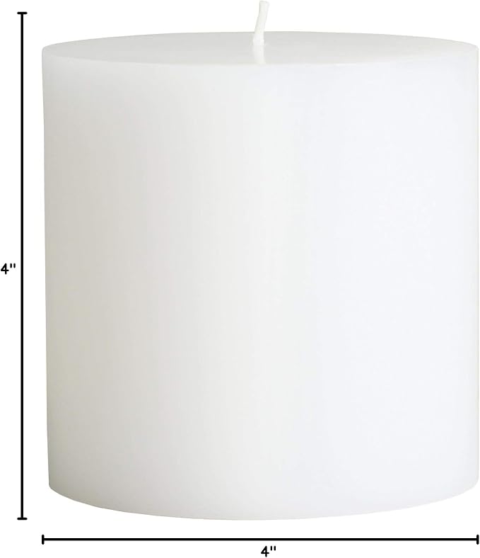 Mister Candle Citronella Candle, Ideal for Indoor & Outdoor Use, 4x4 Tall Pillar Candle, Hand Poured, Premium Wax & Dripless, 80 Hour Burn Time