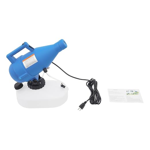 1.2 Gallon Electric Portable Fogger Sprayer Machine, 1200W ULV Sprayer, 26-32ft Spraying Distance, 110-220V Corded, Adjustable Nozzle for Home Garden
