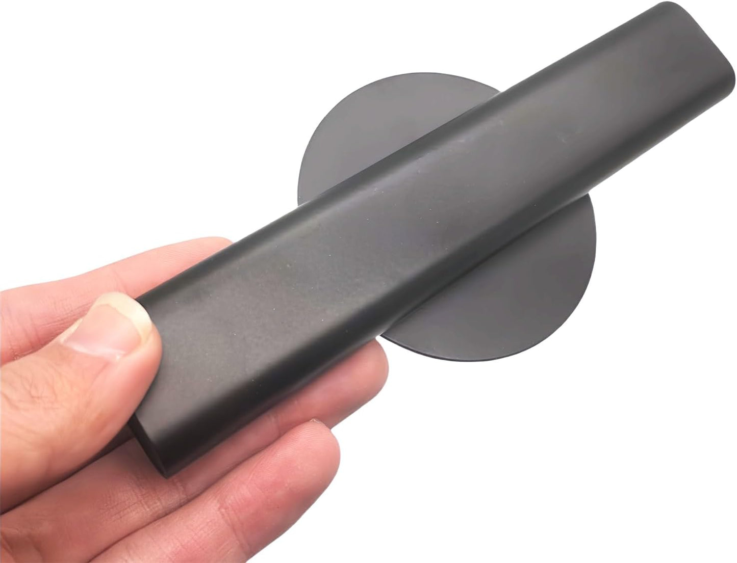 Self Adhesive Wall Vase Metal Tube Decoration Holder Used to Display Dried Flower, Faux Flowers, Fake Flowers, Also Suitable for Cemetery Memorial Decoration (2 Pcs Black)