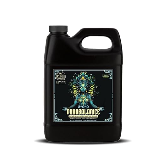 Cronk Nutrients PuurBalance 2-0-0 Organic Micro and Macro Nutrient Formula – Liquid Plant Fertilizer for Full-Cycle Growth – Soil, Coco, Living Soil Safe – PuurOrganics (1L)