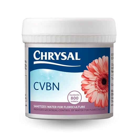 Chrysal CVBN Gerb Pill, Cut Flower Conditioner Tablets, 800 Count Bottle, Water Treatment