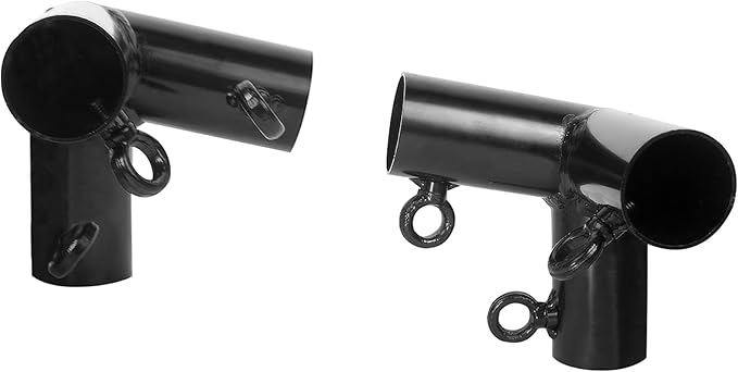 Aoneky 1-3/8 Inch Slant Roof Corner Canopy Fitting Kit, Heavy Duty Metal Frame Connector for DIY Canopy Carport Shed Gazebo Greenhouse, 4 6 8 10 Leg Options (4 Leg Kit)