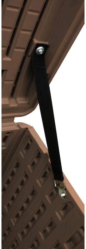 Plastic Development Group Outdoor Storage Deck Box, Standard Closure, 105 Gallon, Java