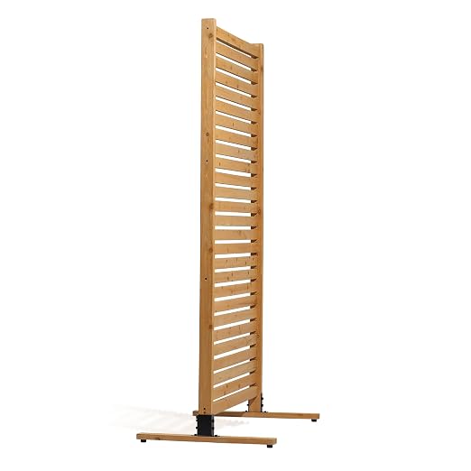 VEVOR Wooden Privacy Screen,36" W x 73" H Outdoor Privacy Screen, Freestanding Wood Privacy Panel with Stand,Outdoor Divider for Balcony Patio Lawn Garden