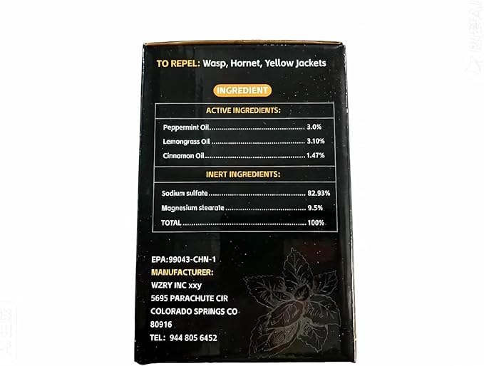 36 Pack Wasp and Bee Repellent Outdoor, Natural Peppermint Oil Carpenter Bee Repellent for Yellow Jackets, Hornets, Mud Wasps Deterrent for Indoor Outdoor Patio Garden Porch, Pet and Human Safe