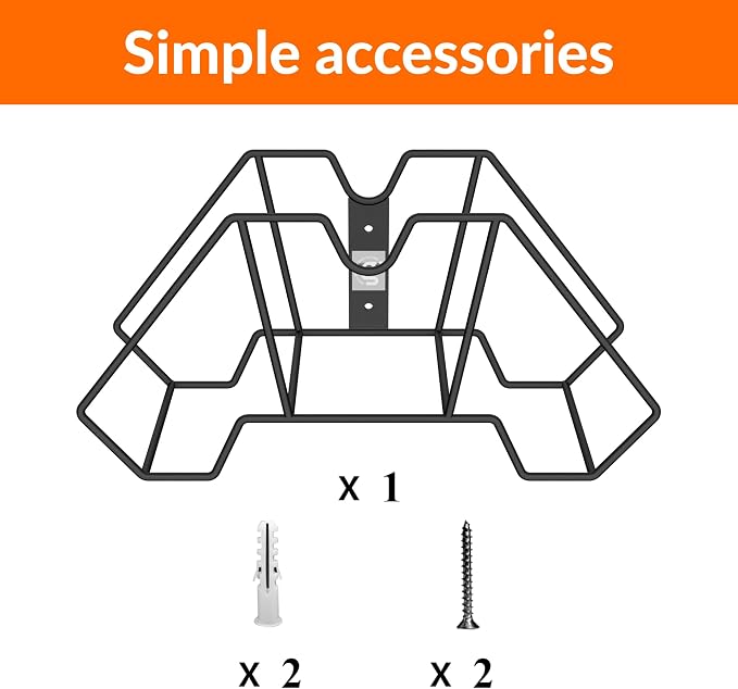 Giraffe Tools Garden Hose Holder Wall Mount-Metal Water Hose Hanger for Outside,Holds 150FT Hoses,Durable Hook for Garden