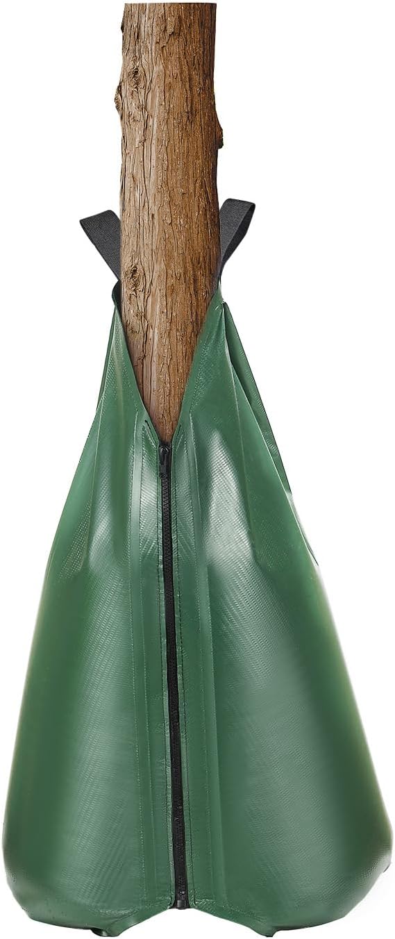 VEVOR 8 Pack 20 Gallons Tree Watering Bag, Slow Release Tree Watering Bag, Reusable Refillable Tree Drip Irrigation Bags with Zipper, Durable Tree Watering System for Deep Root Targeting