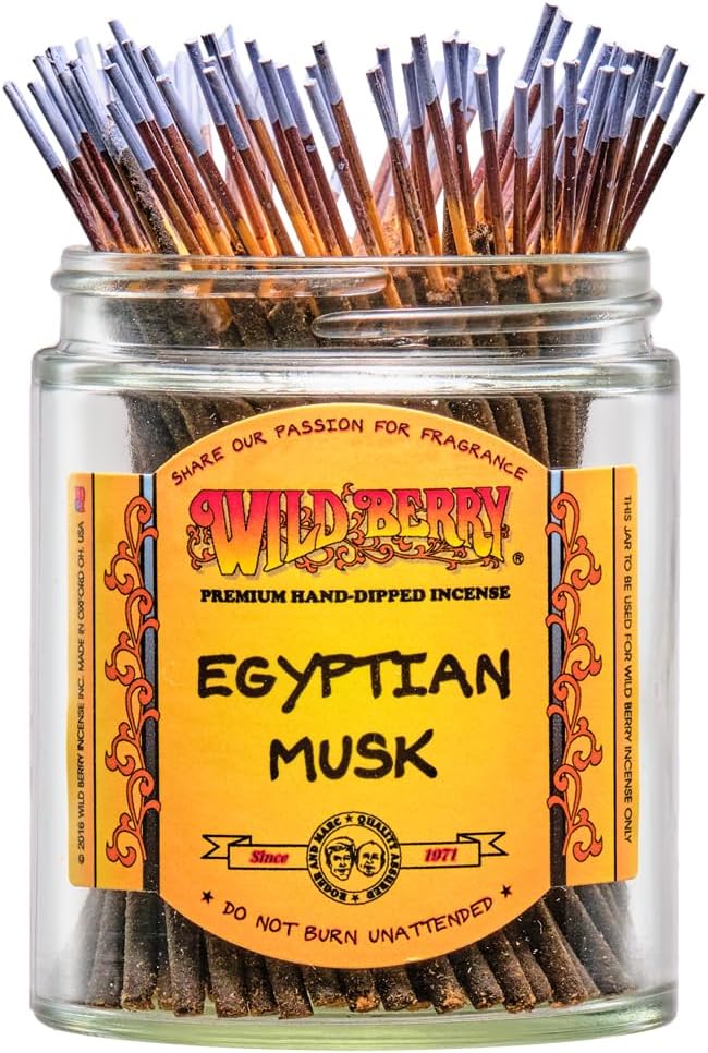 Wild Berry Shorties Incense Sticks - Hand Dipped in The USA (100 Count) - 4 inch (Egyptian Musk)