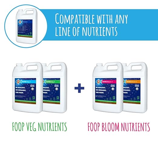 FOOP Sweetener: Organic Terpene Enhancer for Plants | Creates an Explosion of Trichomes | Contains 8 Organic Sugars | Works with All Growing Media and Nutrient Lines (1 Gallon, 2 Pack)