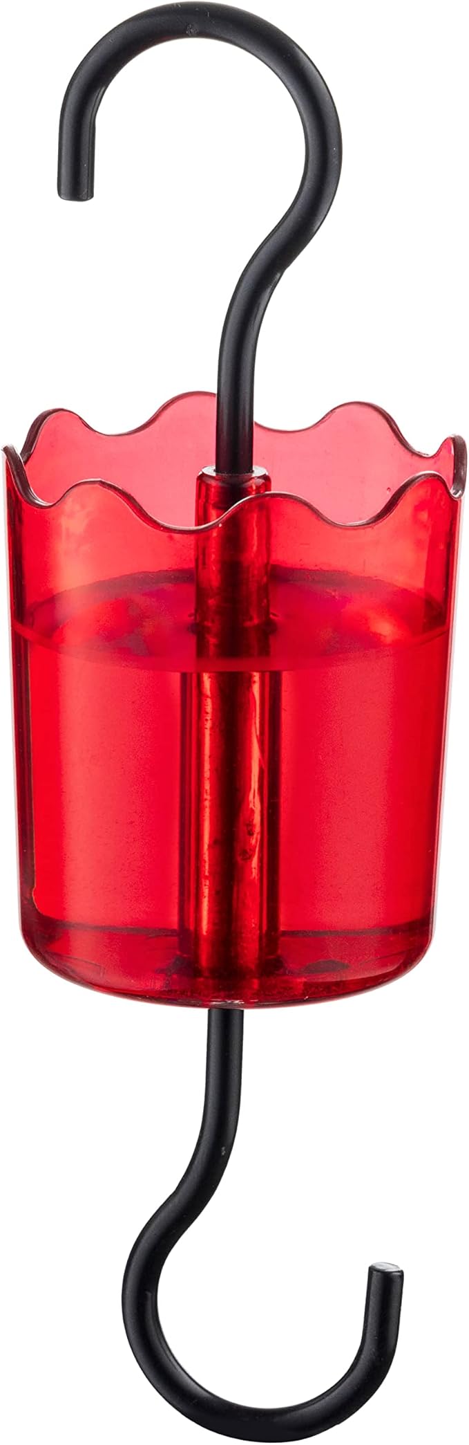 Ant Moat for Hummingbird Feeders Ant Guard Keeps Away from Feeders, Made of Durable Plastic, Red Color/Rustproof S Hooks, Suitable for All Hummingbird Feeders