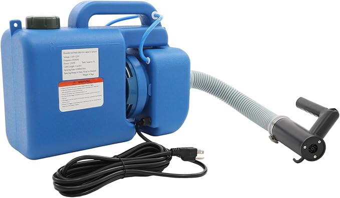 8L Electric Fogger Machine, Portable Fogger Sprayer Machine with Adjustable Nozzle and Shoulder Strap, 1200W Electric Atomizer Sprayer for Home Indoor and Outdoor