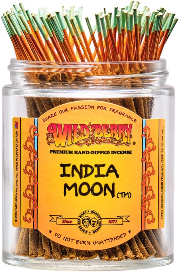 Wild Berry Shorties Incense Sticks - Hand Dipped in The USA (100 Count) - 4 inch (India Moon)