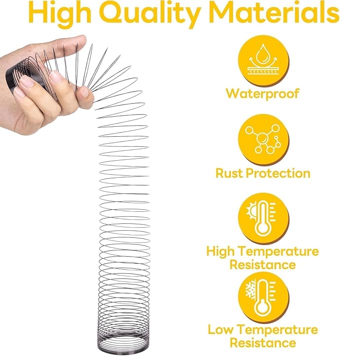 Deecam Squirrel Proof Spring Barrier Device, 2.7 Inch Metal Coil Guard for Bird Feeder Poles, Outdoor Hanging Bird Feeders and Bird House Accessories