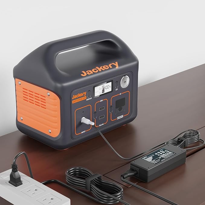 24V 90W Charger Compatible for Jackery Portable Power Station Explorer 160 240 300 500 550 E300 E500 E550 Solar Generator 167Wh 240Wh 293Wh 518Wh Battery Power Supply Cord AC Adapter