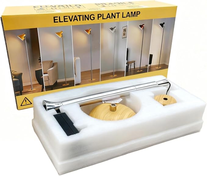 yadoker Plant Grow Light for Indoor Plant, Aluminum LED Grow Light,Elevating Plant Lamp,Height Adjustable,Automatic Timer with 8/12/18Hours,10-Level Brightness,Ideal for Large Plant Grow