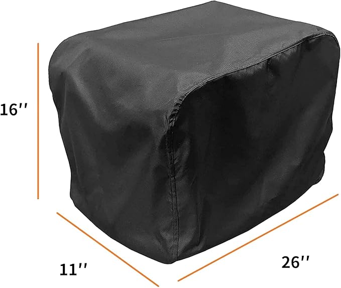 Generator Cover Waterproof for Honda Generator EU2000is Predator 2500 Silver Outdoor Power Equipment Storage Replace 08P57-ZS9-00S,Heavy Duty Thicken 600D Polyester with Elastic Drawstring UV