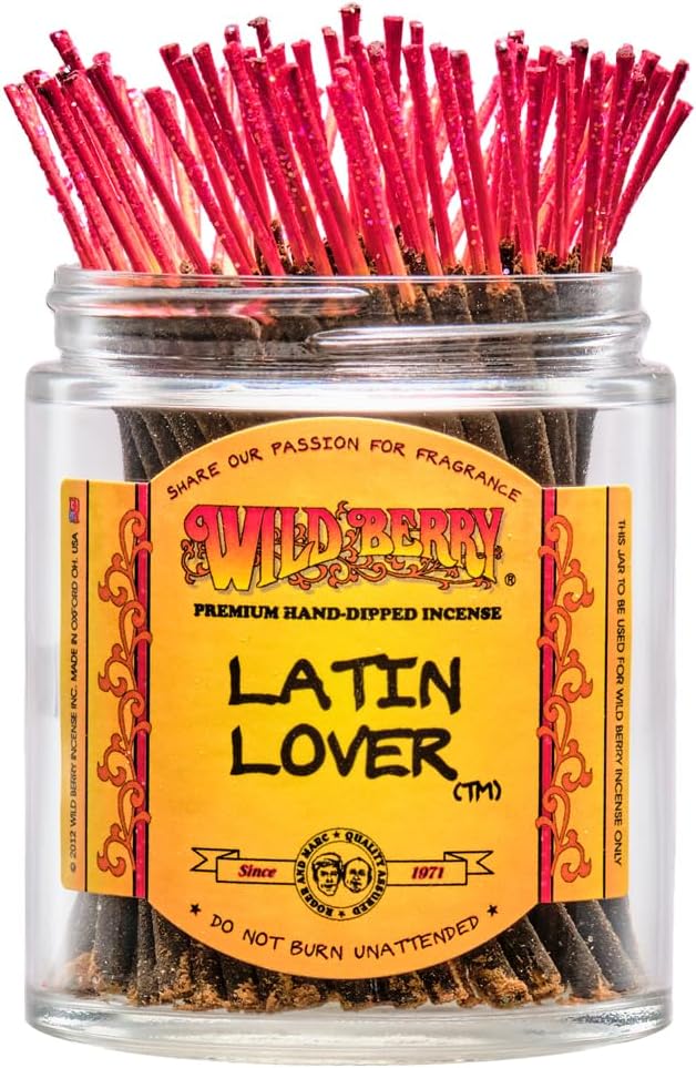 Wild Berry Shorties Incense Sticks - Hand Dipped in The USA (100 Count) - 4 inch (Latin Lover)
