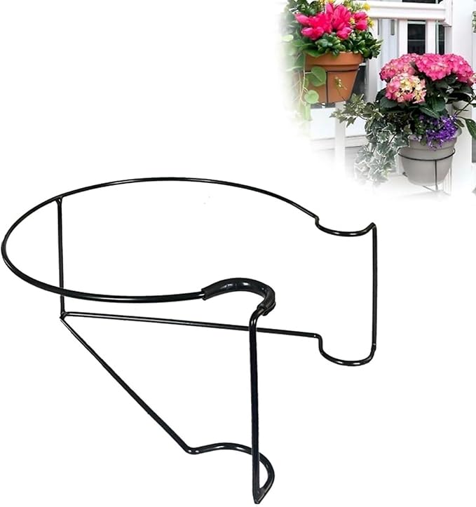Bloem RailScapes Adjustable Floating Planter Hanger, Fits 1.25”-1.5” Balcony Railing Spindles, 3-Pack