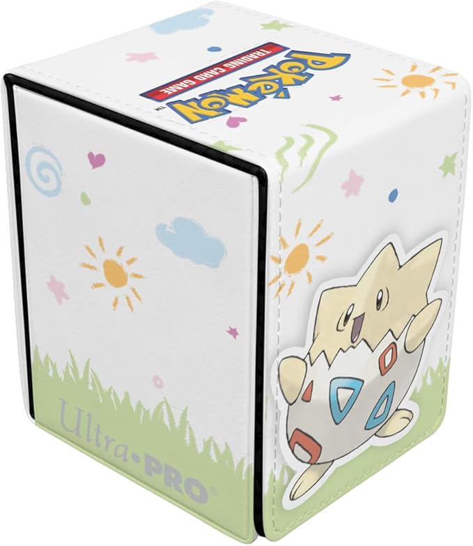 Ultra Pro - Togepi Alcove Flip Deck Box for Pokémon, Card storage solutions, durable box, deck organization, secure protection, stylish holder, playful artwork, Collector's storage