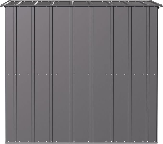 Arrow Sheds 6' x 4' Outdoor Steel Storage Shed, Grey