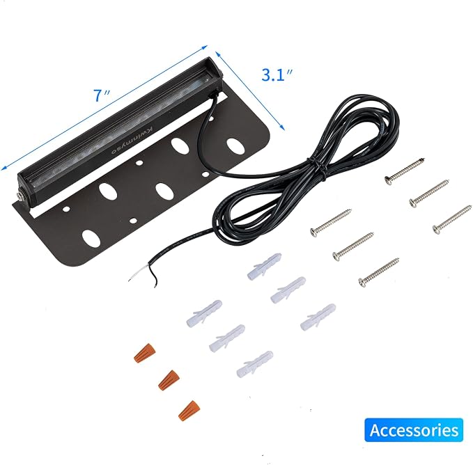 12-Packs 3W 7inch LED Hardscape Paver Lighting,12V AC/DC Low Voltage Retaining Wall Lights,Landscape Lighting,2700K Soft White Outdoor Step Lights,50,000 Hours Lifespan