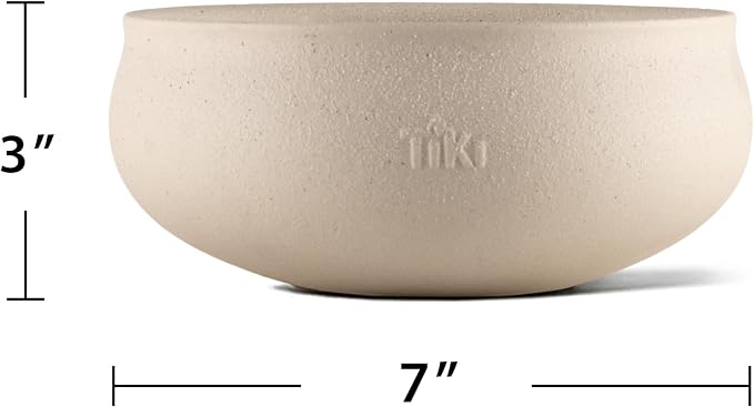 TIKI Citronella Candle 2-Pack – 7-Inch White Wax Bowl with Concrete Finish – Outdoor Decorative Candles for Patio, Deck, Garden, Backyard & Camping