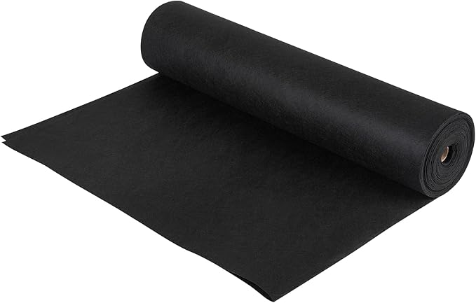 VEVOR Geotextile Landscape, 3ft x 100ft 8 oz, Non-Woven PP Drainage 350N Tensile Strength & 440 N Load Capacity, for Ground Cover, Garden Fabric, French Drains, Black