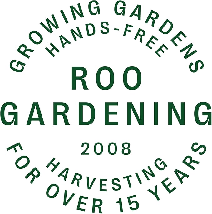 Roo Gardening Apron with Pockets for Women & Men - Canvas Garden Apron with Harvesting Pouch, Water-Resistant, Washable