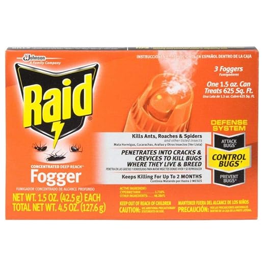 Raid Concentrated Fogger 1.5 Oz -3 Pack