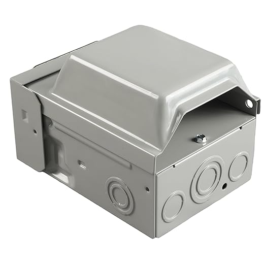 50 Amp NEMA 14-50R Power Outlet Box 125/250 Volt, Heavy Duty Lockable Weatherproof Outdoor Electrical Panel, Outdoor Receptacle for EV RV Generator Camper Motorhome, ETL Listed, HDS2-003