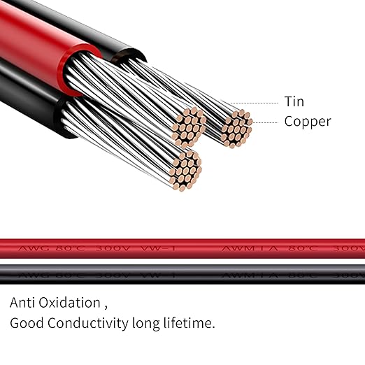 XT60i to O Ring Terminal Cable,More Than 8A,12AWG Extension Cable XT60i Female to O Ring Connector XT60i-f for Lipo Batterie (12AWG-(10FT))