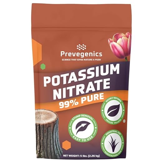 High-Purity Potassium Nitrate (KNO₃) – 5 lb – 99% Refined – Multi-Purpose: Stump Remover, Industrial, Laboratory, Hydroponics
