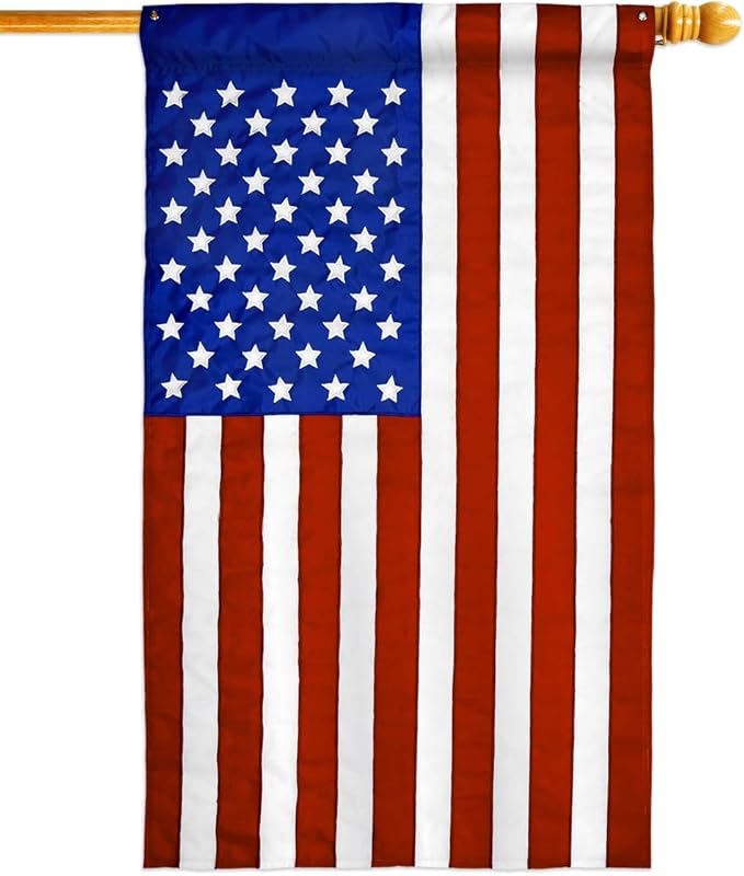 Rabbit Lunar New Year Wall Hanging Decor American Flag Banner Pack Patio Porch Lawn Garden Room Decorations Outdoor Tapestry Yard Signs Art Spring Gifts Chinese Decorations Made in USA