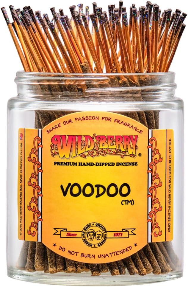 Wild Berry Shorties Incense Sticks - Hand Dipped in The USA (100 Count) - 4 inch (Voodoo)